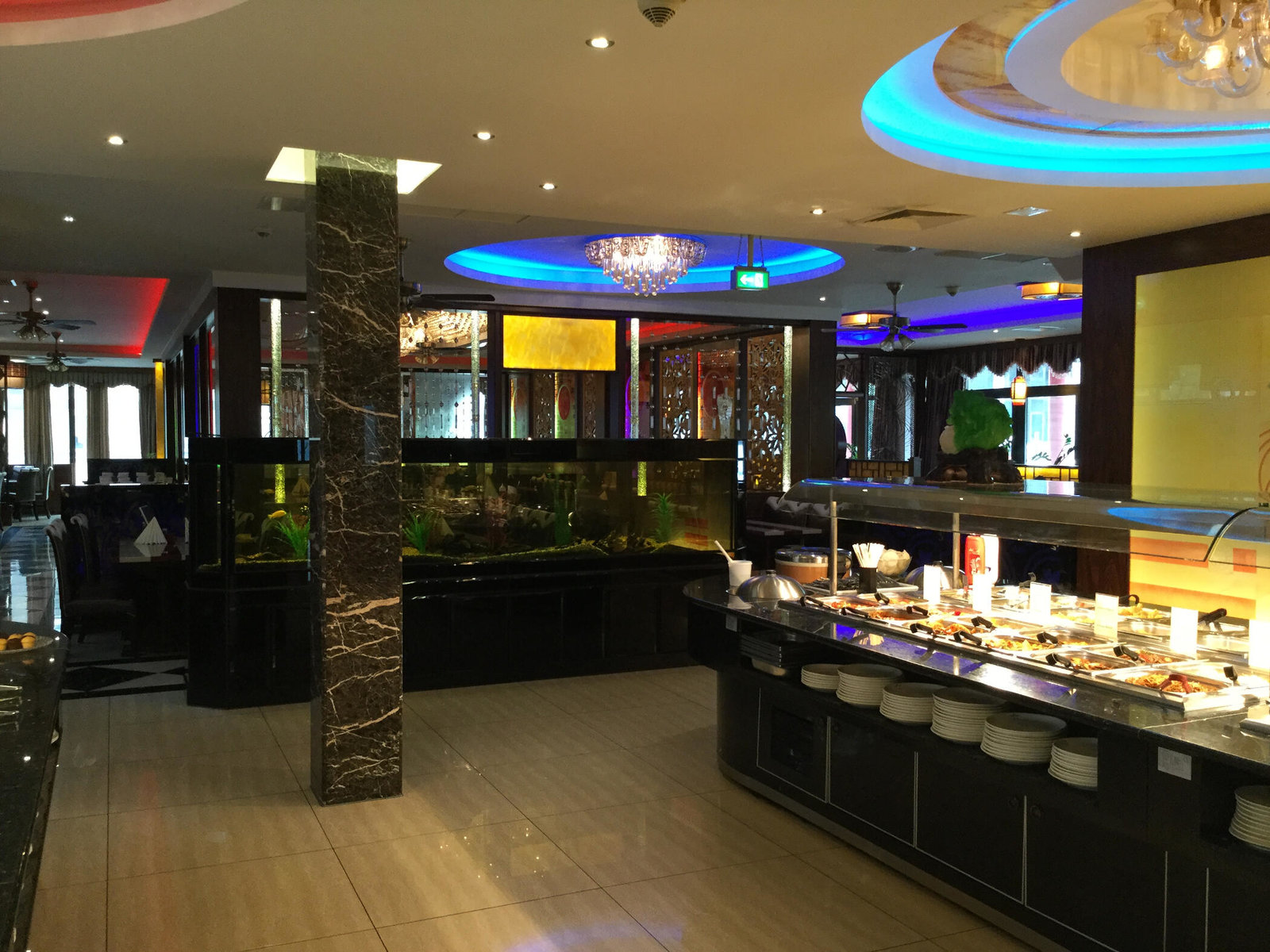 Buffet im asiatischen Restaurant Asia Stars